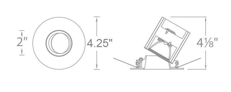 Copper Bronze Adjustable Trim LED Module V1161