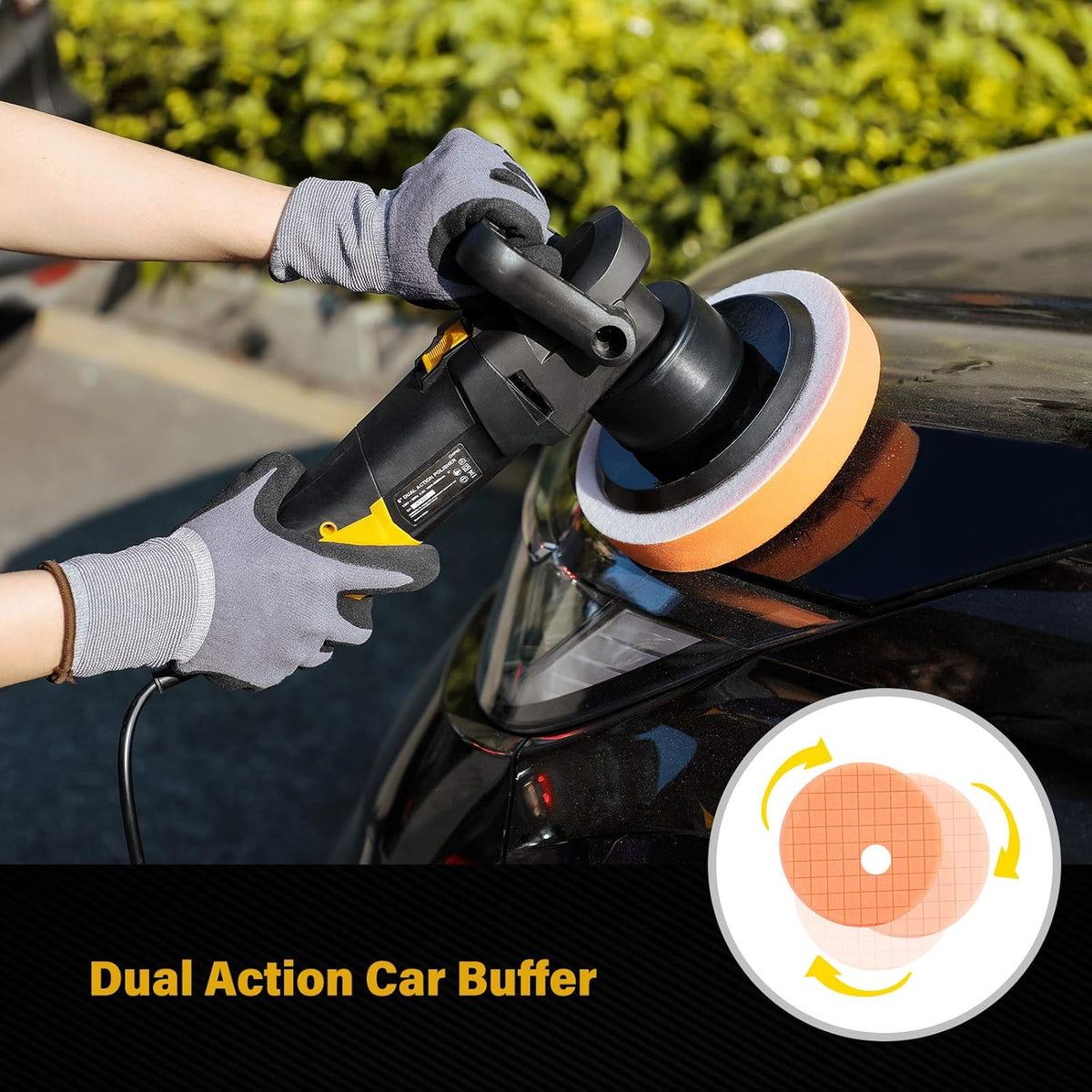 6 Inch Dual Action Polisher with Variable Speeds V531