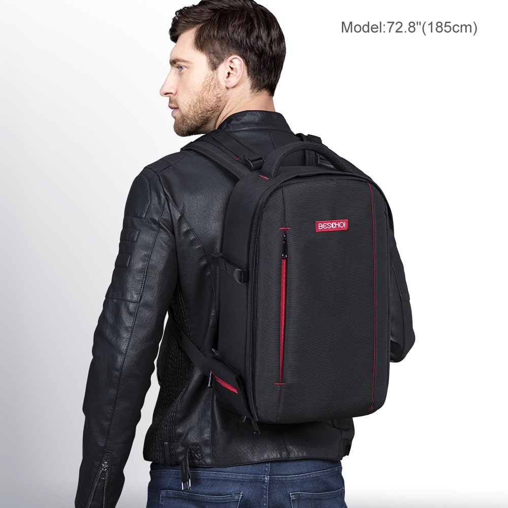 Black Large Waterproof DSLR Camera Backpack K53884