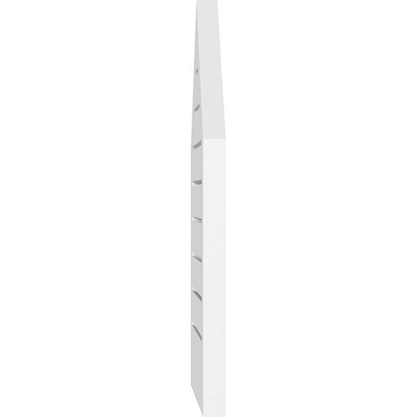 Peaked Top Surface Mount PVC Gable Vent H6399