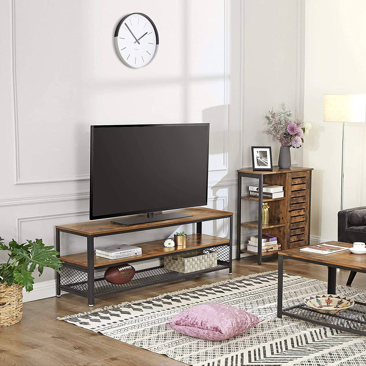 Lowell Storage Cabinet with 3 Shelves and Cupboard M5729