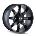 Satin Black 17x9 Milled Spokes Wheel M603875
