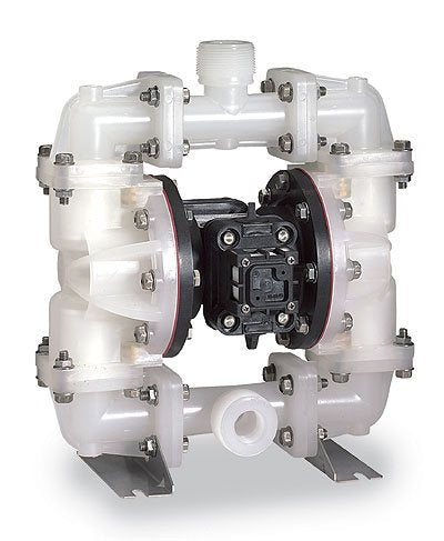 Air-Powered Double-Diaphragm PP Pump, Santoprene, 4 GPM F110848
