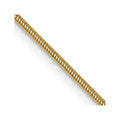 14K Yellow Gold Snake Chain Necklace 16 inch 1.1 mm with Lobster Clasp F45789