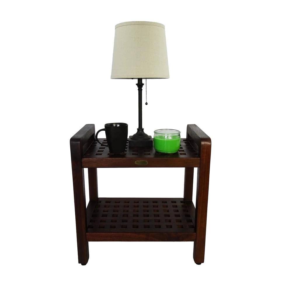 Teak Shower Bench with Handles M34877