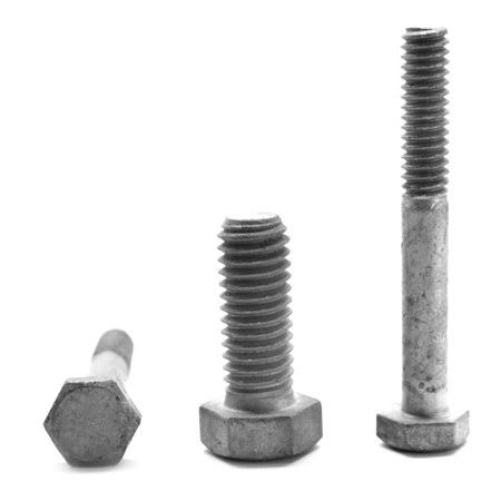 7/8 inch-9 x 5 1/2 inch Coarse Thread Grade 5 Hex Cap Screw Medium Carbon Steel Hot Dip Galvanized Pk 40 Y793