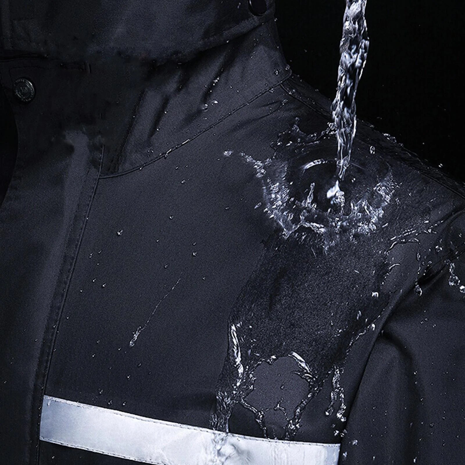 Waterproof Breathable Hooded Rain Jacket with Pants I6852