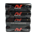 4 AA Rechargeable Metal Detector Batteries 2450mAH V392