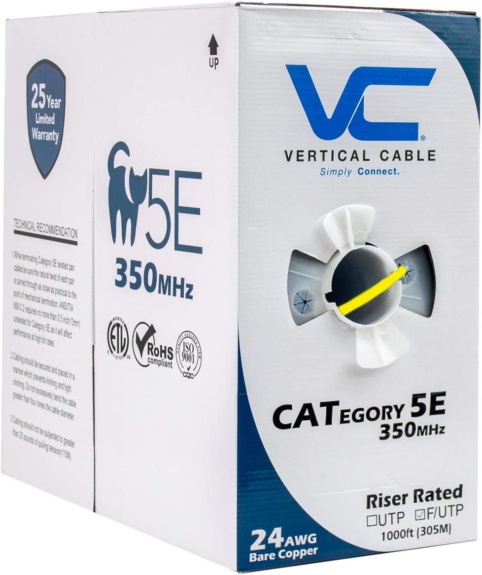 Green Shielded 24AWG Solid Bare Copper Bulk Ethernet Cable G457665
