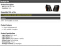 HID Performance Headlight Set of 2 Black Bezel L510176