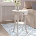 White End Table with Storage V657
