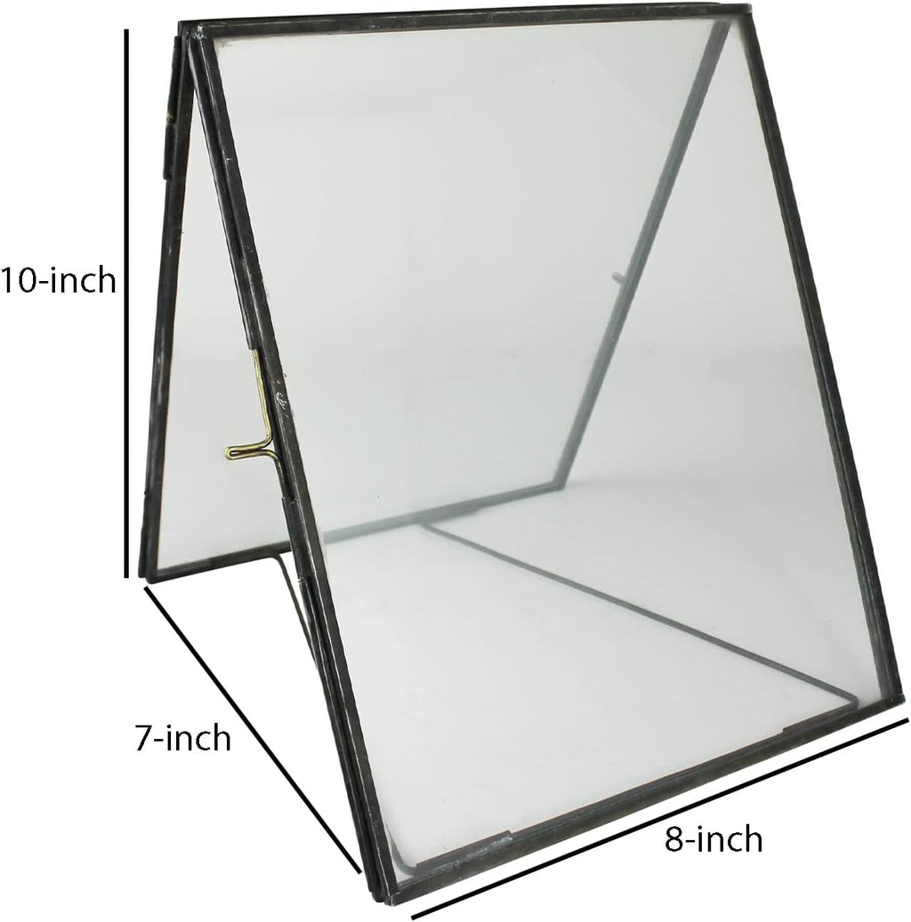 Black Dual Photo Frame with Metal Encasing A985832