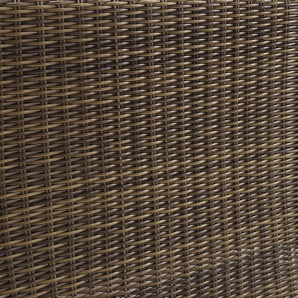 Sangria/Weathered Brown Outdoor Wicker Sofa R24925
