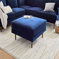 Plush Velvet Ottoman W148322