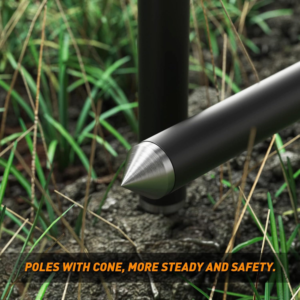 Telescoping Aluminum Camping Poles Set of 2 Z382
