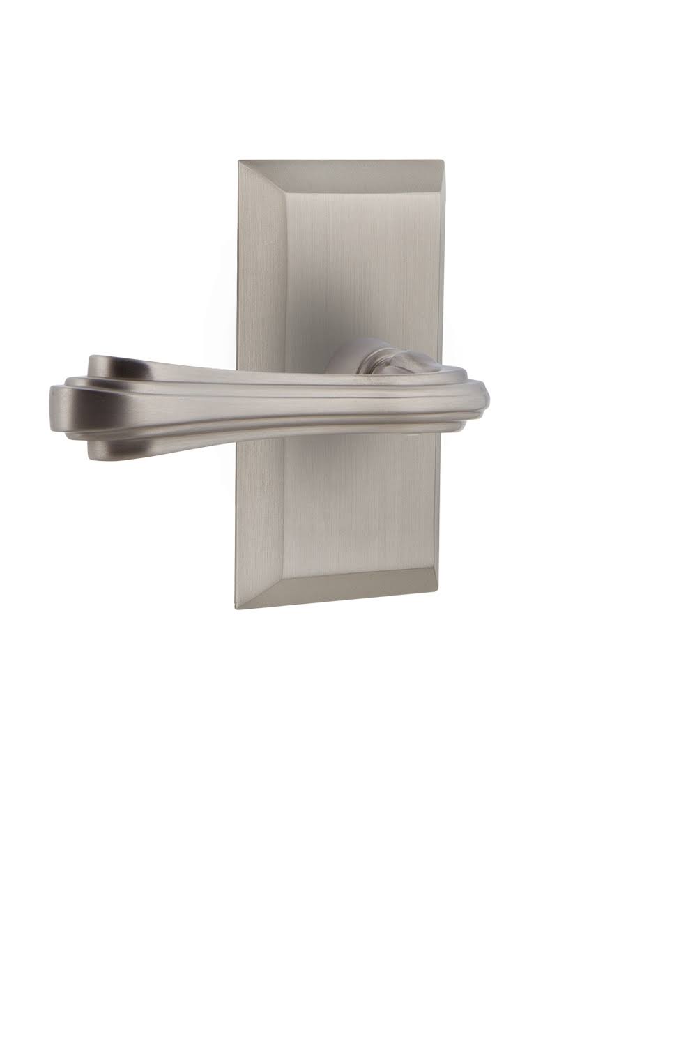 Fleur Passage Door Lever Set - Satin Nickel I884506