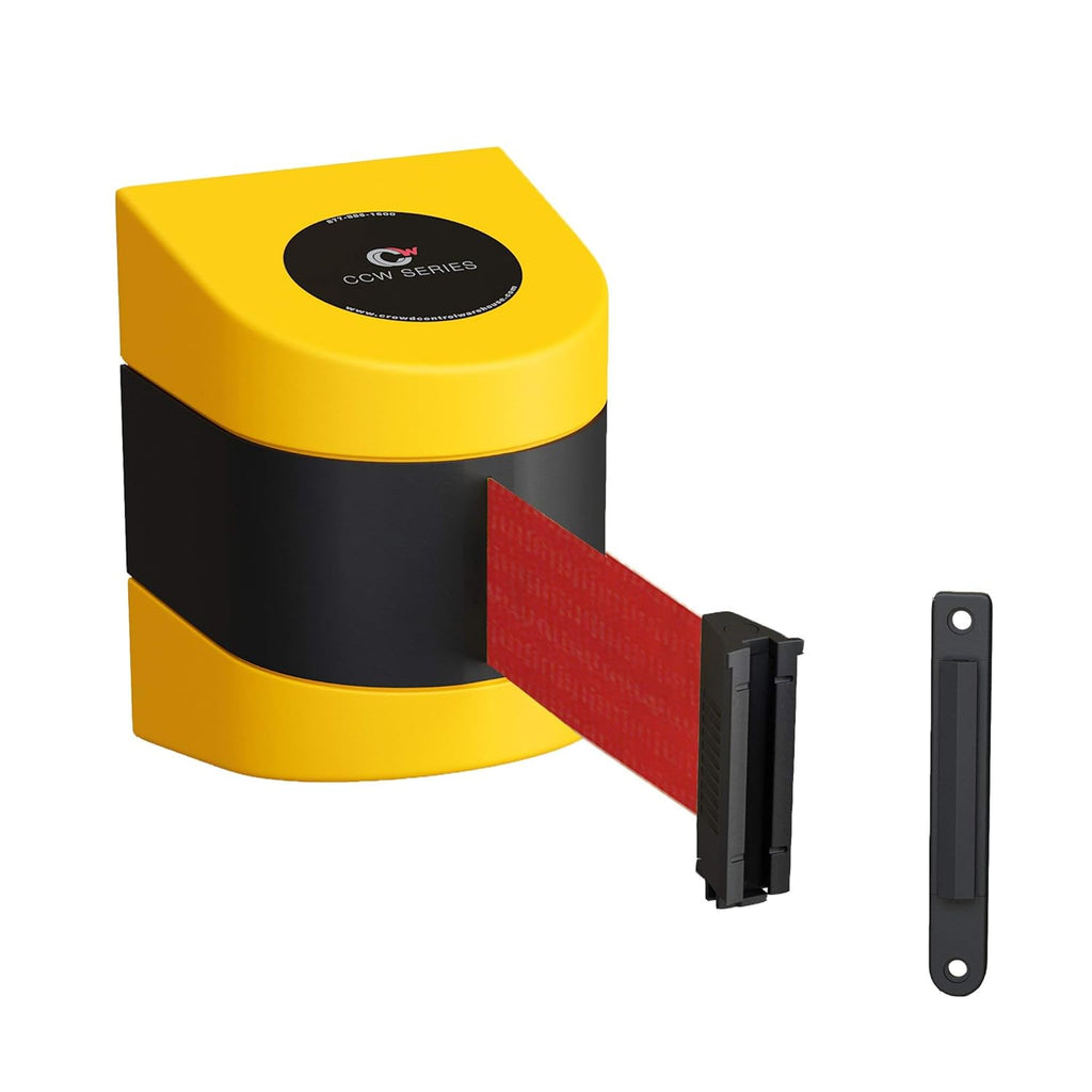Wall Mounted Retractable Belt Barrier with Black ABS Case W7719