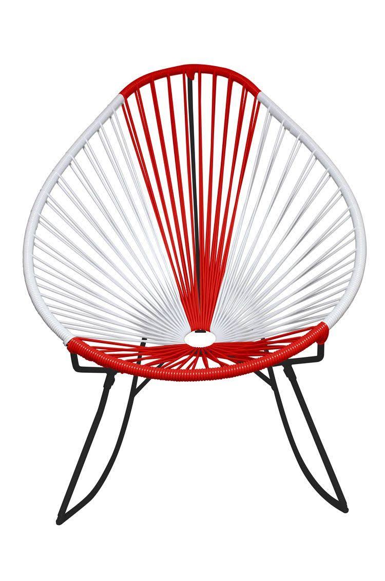 Black/Turquoise Rocker Chair J176944