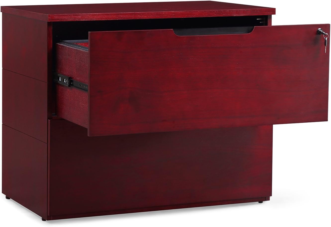 Mahogany 2 Drawer Lateral Filing Cabinet Z668
