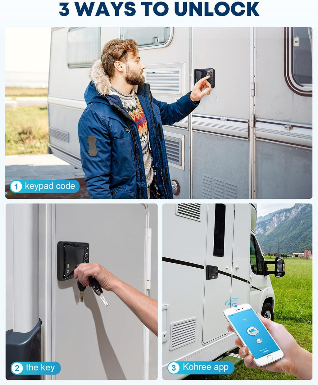 Keyless Entry RV Door Lock with Keypad Deadbolt U88268