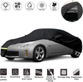 Waterproof Car Cover for 2003-2009 Nissan 350Z, 190T, Black G5435
