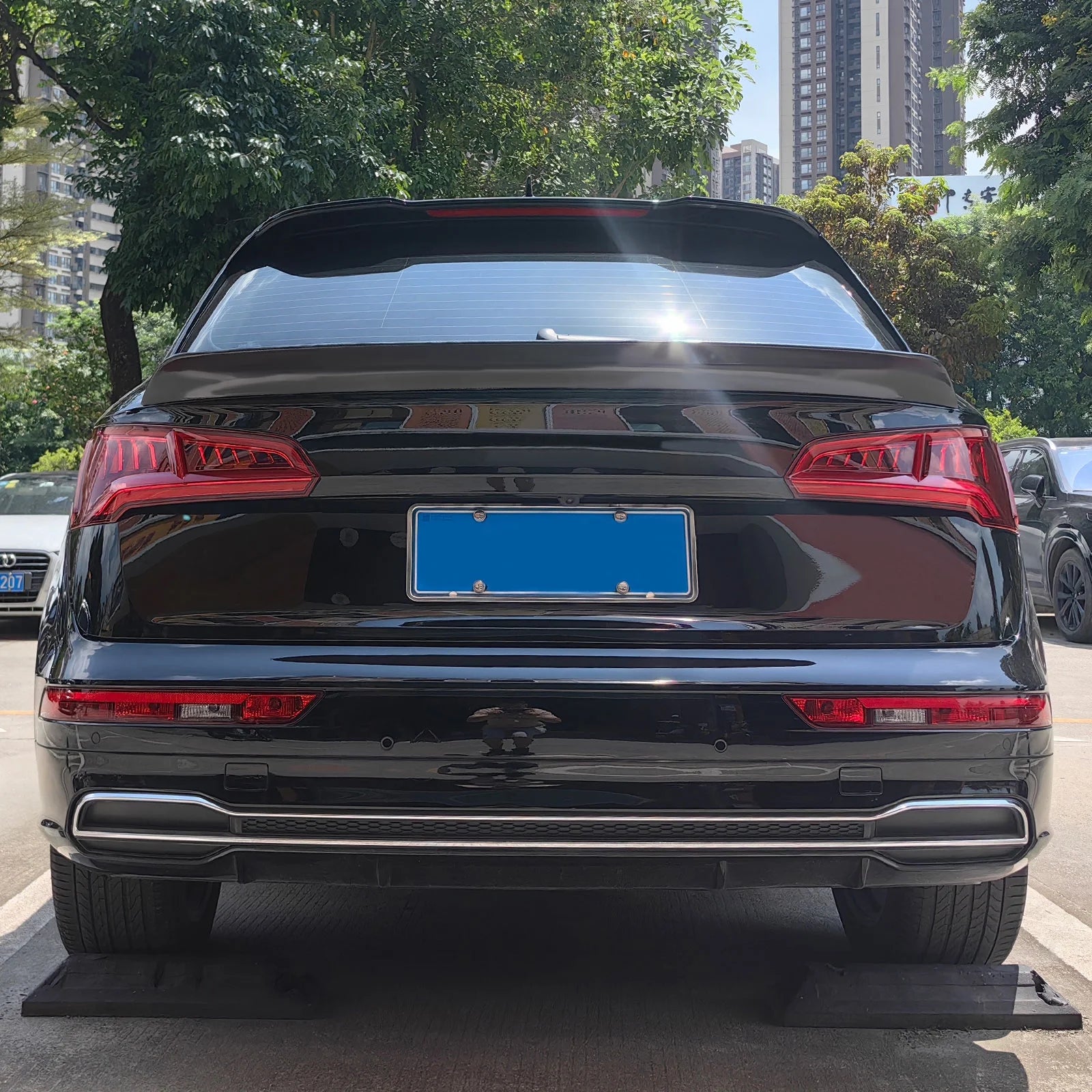 Matte Black ABS Plastic Trunk Spoiler Lip Wing H6410
