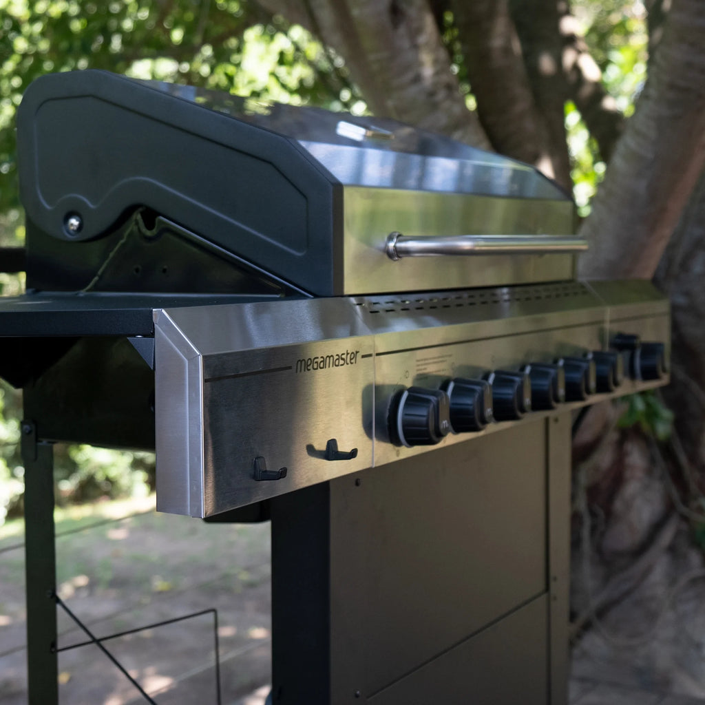 6-Burner Propane Gas Grill With Side Burner W143