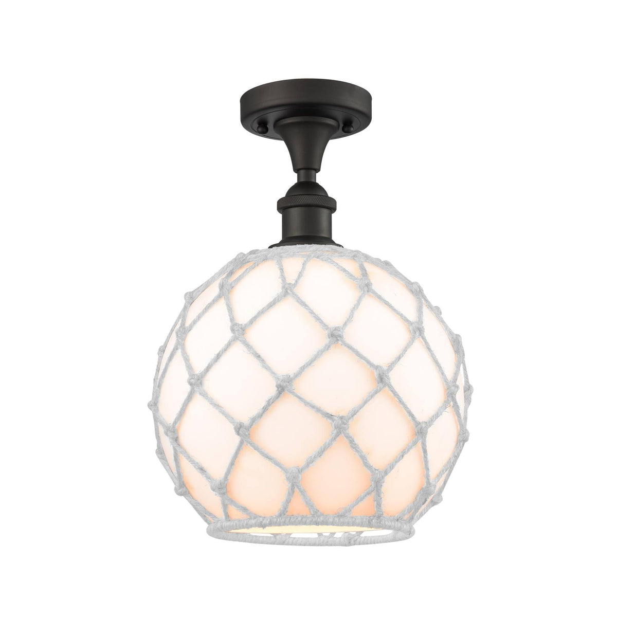 Farmhouse Rope Semi-Flush Mount Light I12618