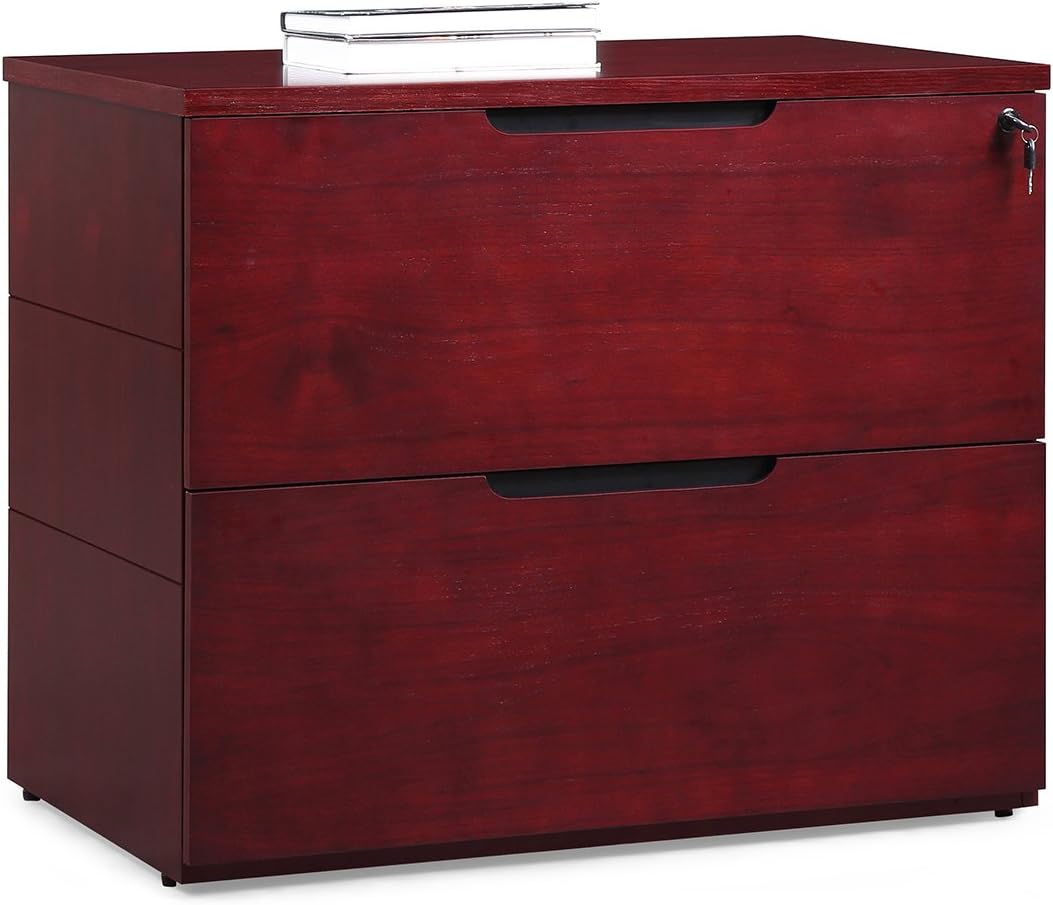 Mahogany 2 Drawer Lateral Filing Cabinet Z668