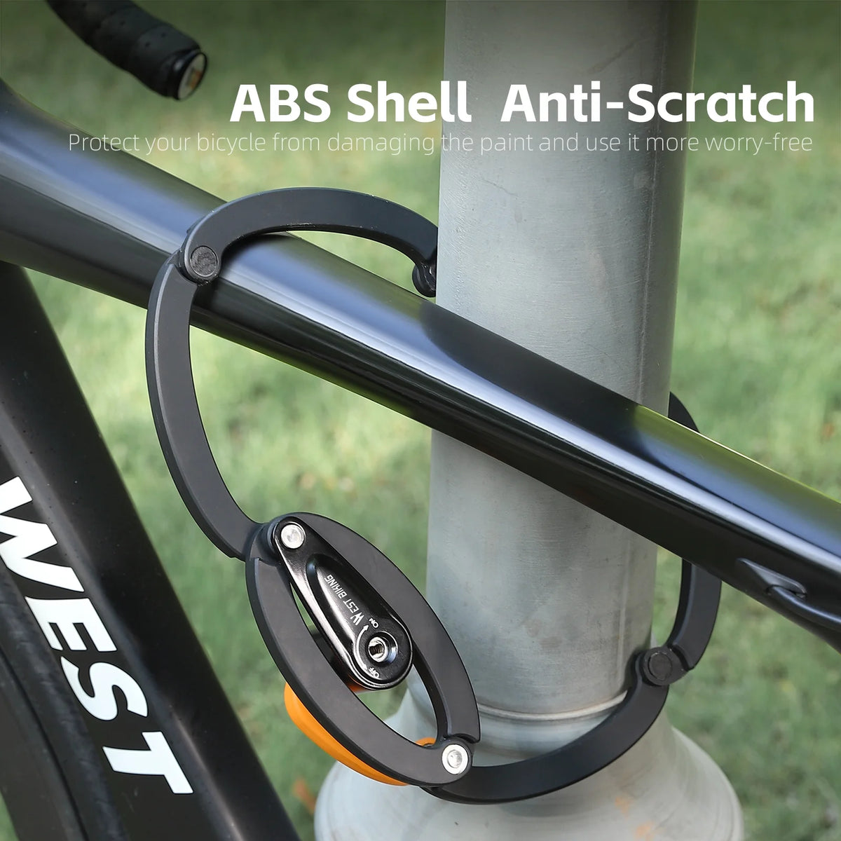 Heavy-Duty Alloy Steel Folding Bike Lock with 3 Keys Q611534