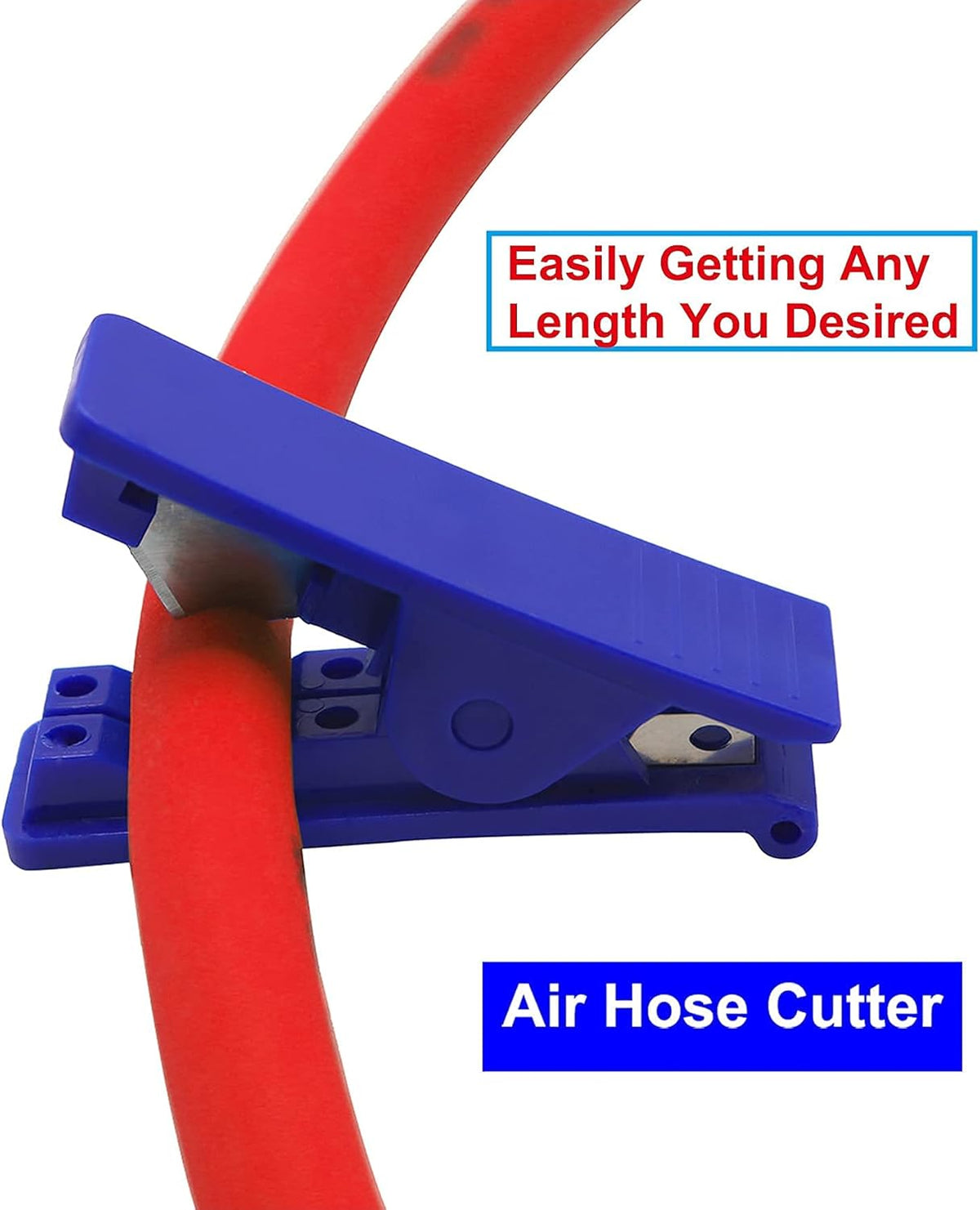 Hybrid Air Hose 3/8-Inch by 250-Feet 300 PSI Heavy Duty with 5pcs Solid Brass Repair Fittings R456