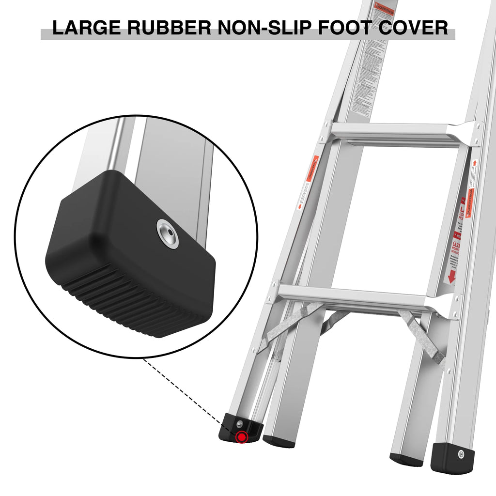 17ft Multi-position Aluminum Folding Ladder F23886