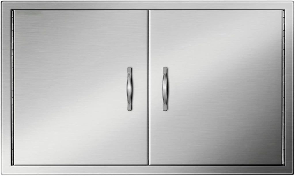 Stainless Steel Double BBQ Door 39W x 26H Inch E3134