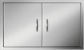 Stainless Steel Double BBQ Door 39W x 26H Inch E3134