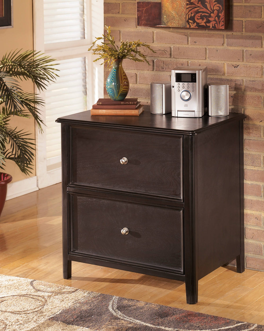 Almost Black Lateral File Cabinet X455