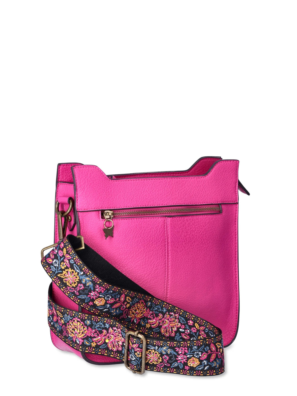 Festival Fuchsia Medium Crossbody Handbag with Guitar Strap I947767