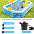 Inflatable Swimming Pool Duck Themed Kiddie Pool with Sprinkler U98206
