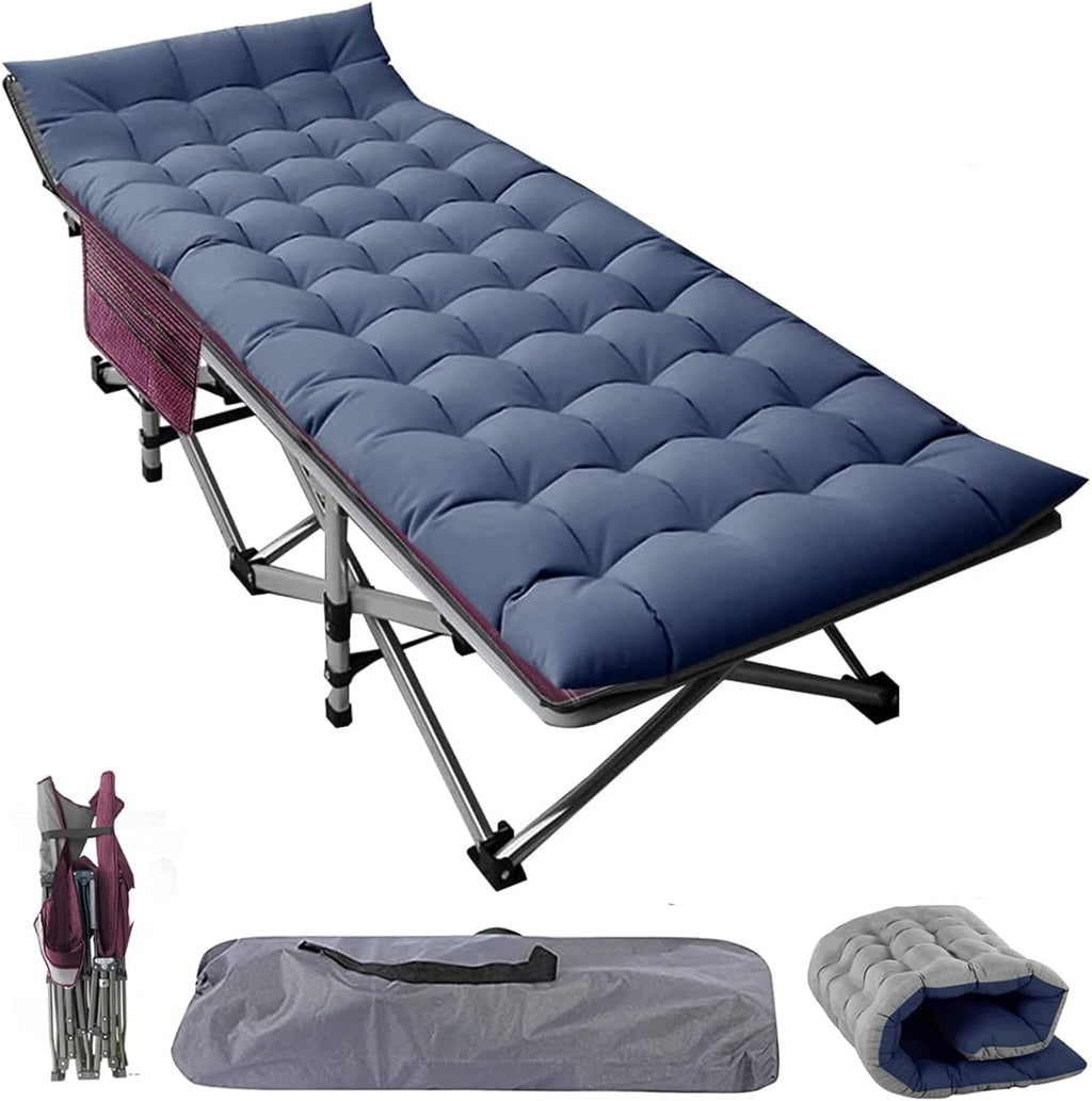 Camping Cot with Carry Bag, Noble Gray L9333