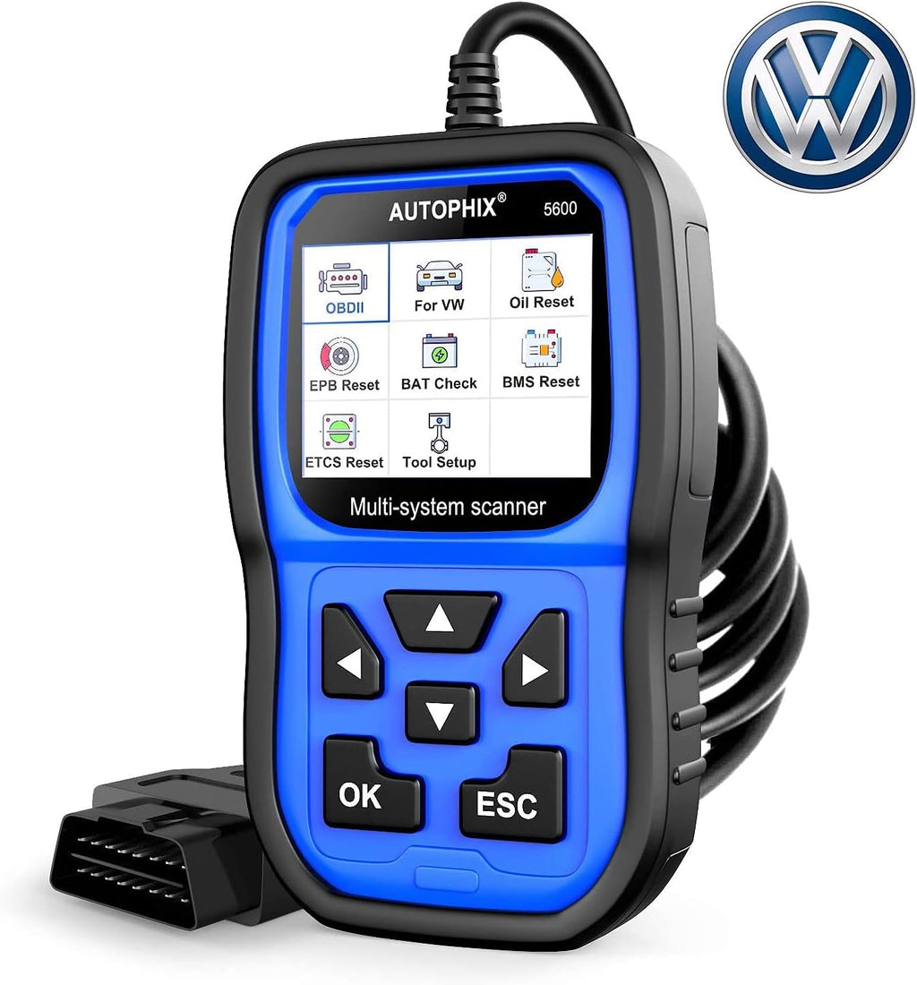 VW Audi Skoda Seat OBD2 Scanner Code Reader with Engine ABS EPB TPMS SAS Transmission Oil Reset Battery Registration Tool X266717