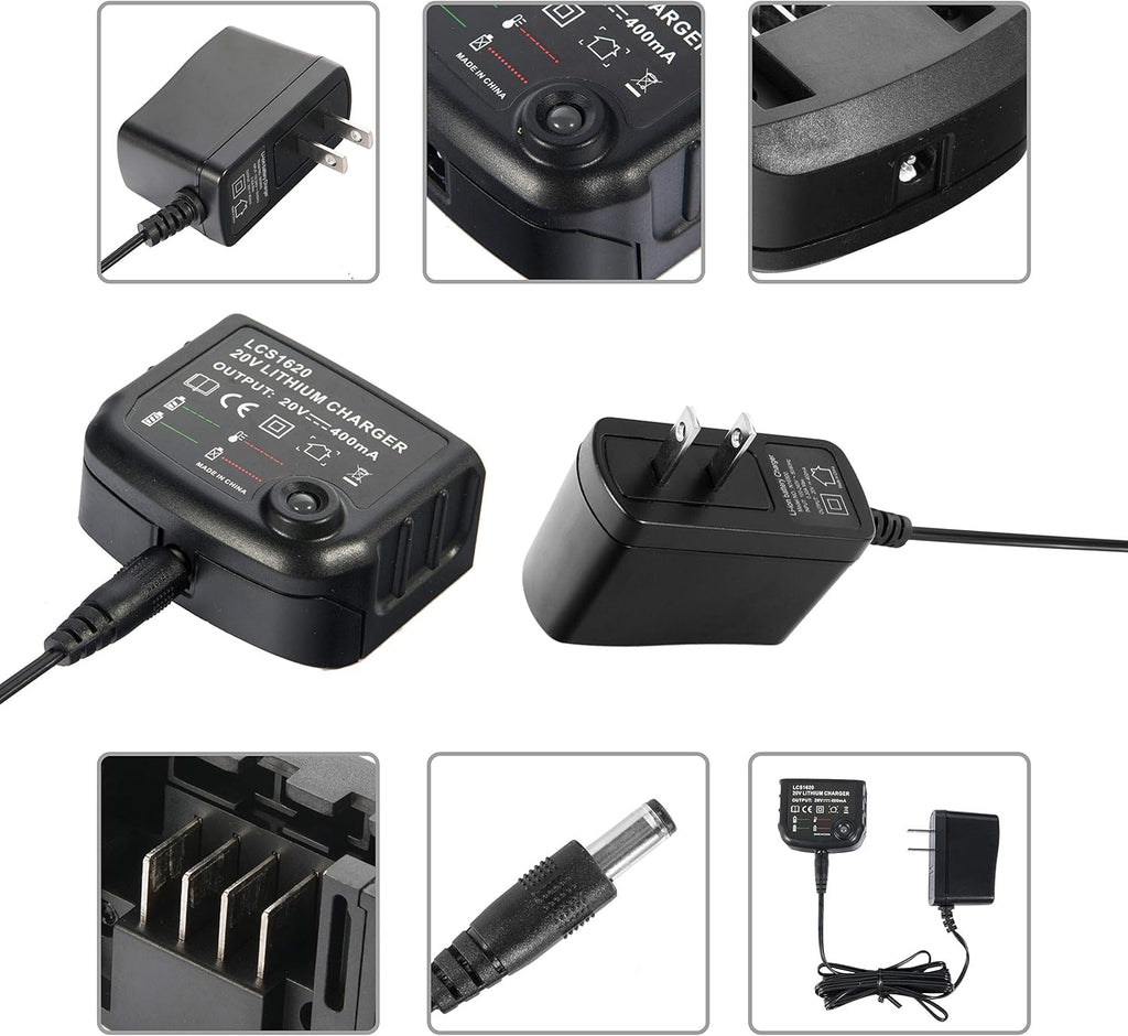 20V Lithium Battery Charger Pack of 2 Z8042