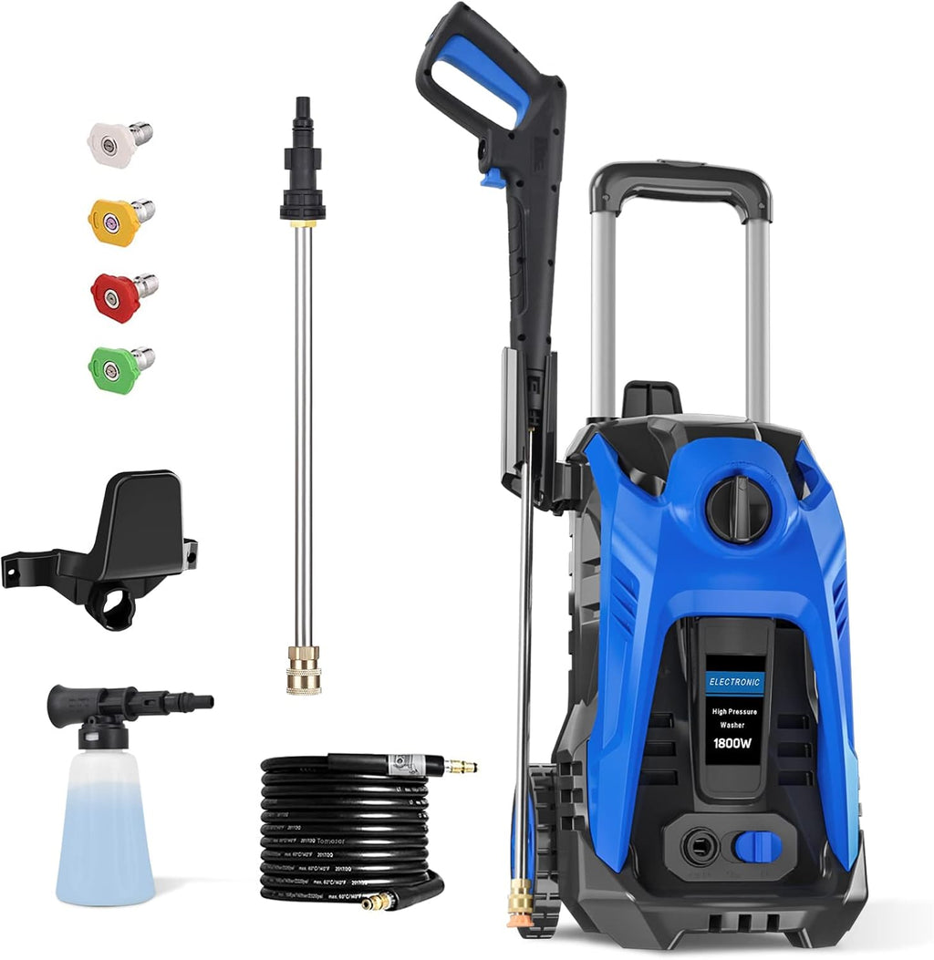 3500 PSI 2.6 GPM Electric Pressure Washer with Foam Cannon and Hose Reel V684265