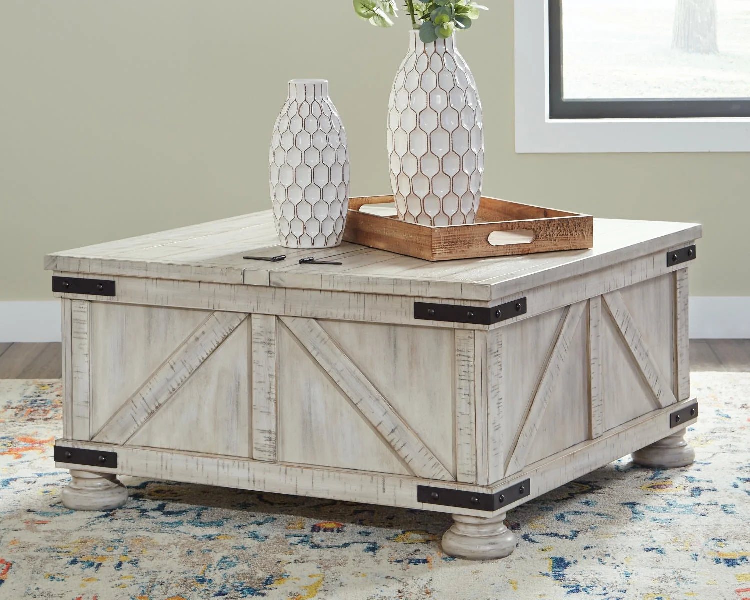 Whitewash Coffee Table P574
