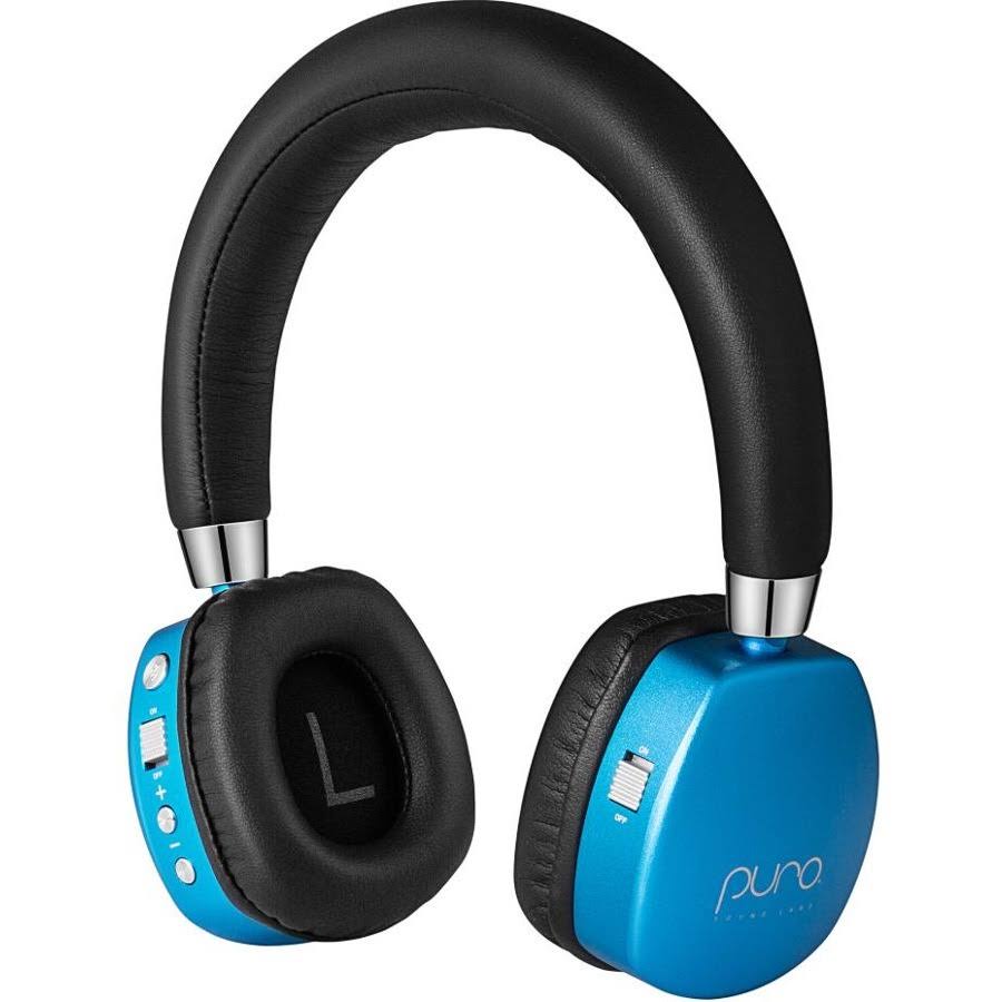 Blue On-Ear Active Noise Cancelling Bluetooth Headphones H808798