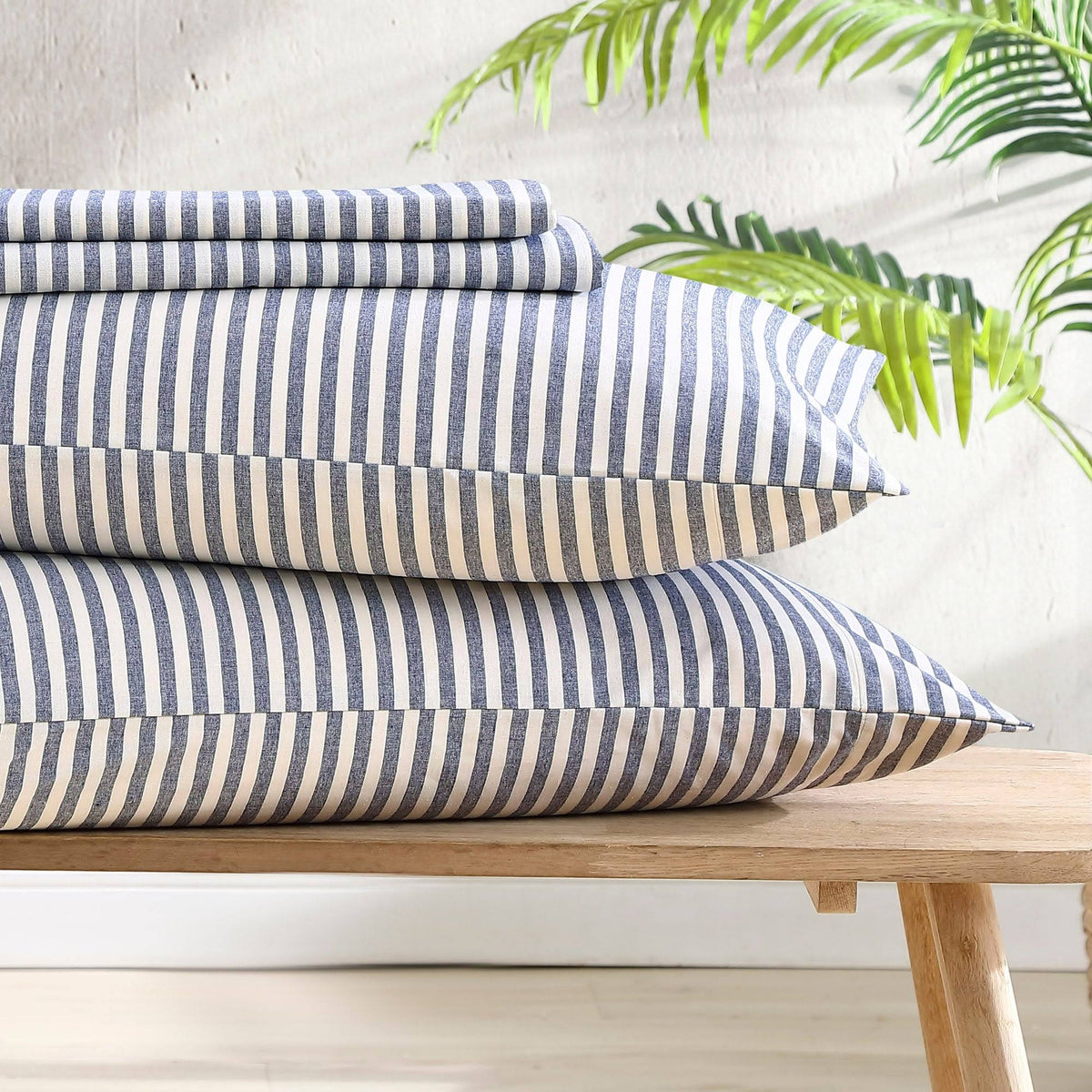 Beige King Percale Sheet Set Y219034