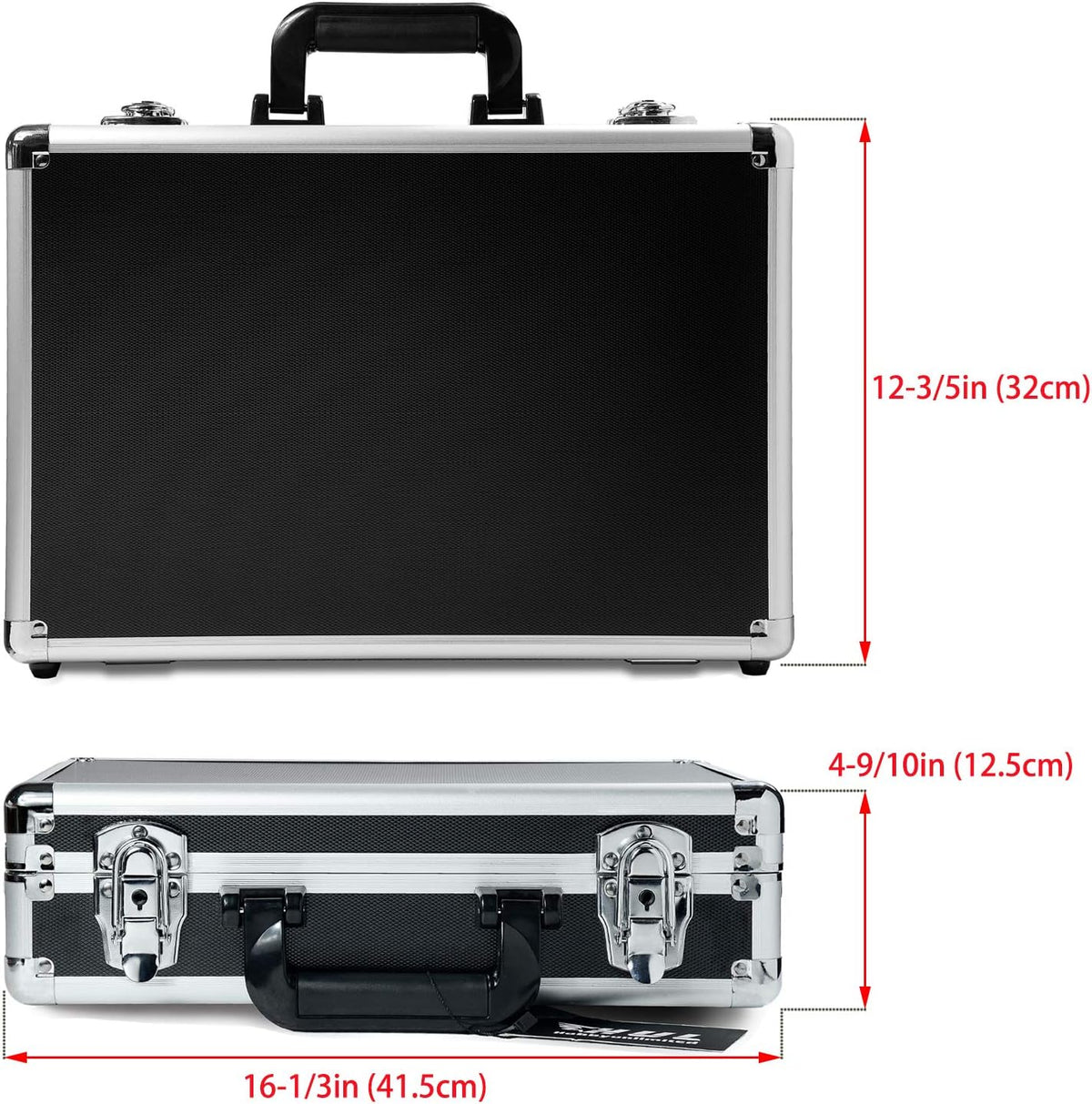 18in Two-Tone Aluminum Case with Pluck Foam Interior U802033