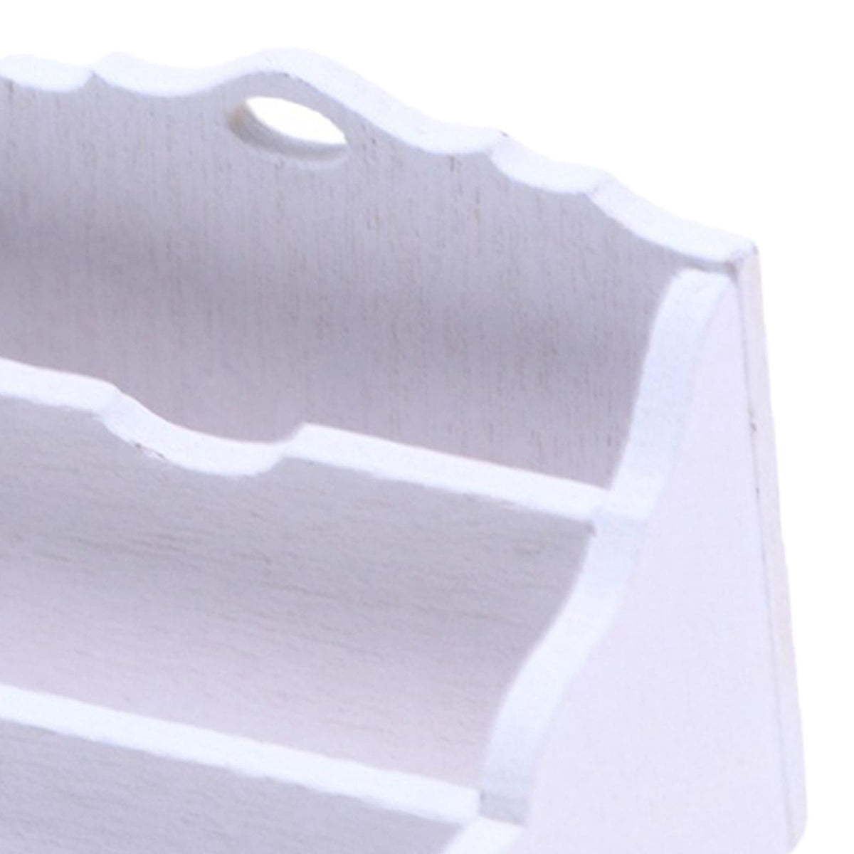 White 1:12 Scale Dollhouse Miniature Magazine Paper Rack K371120