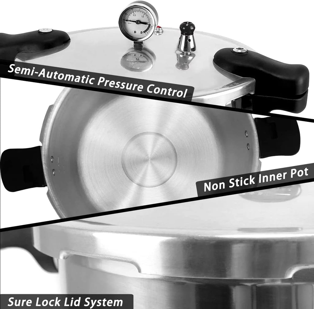23 Quart Nonstick Aluminum Pressure Cooker and Canner D54423