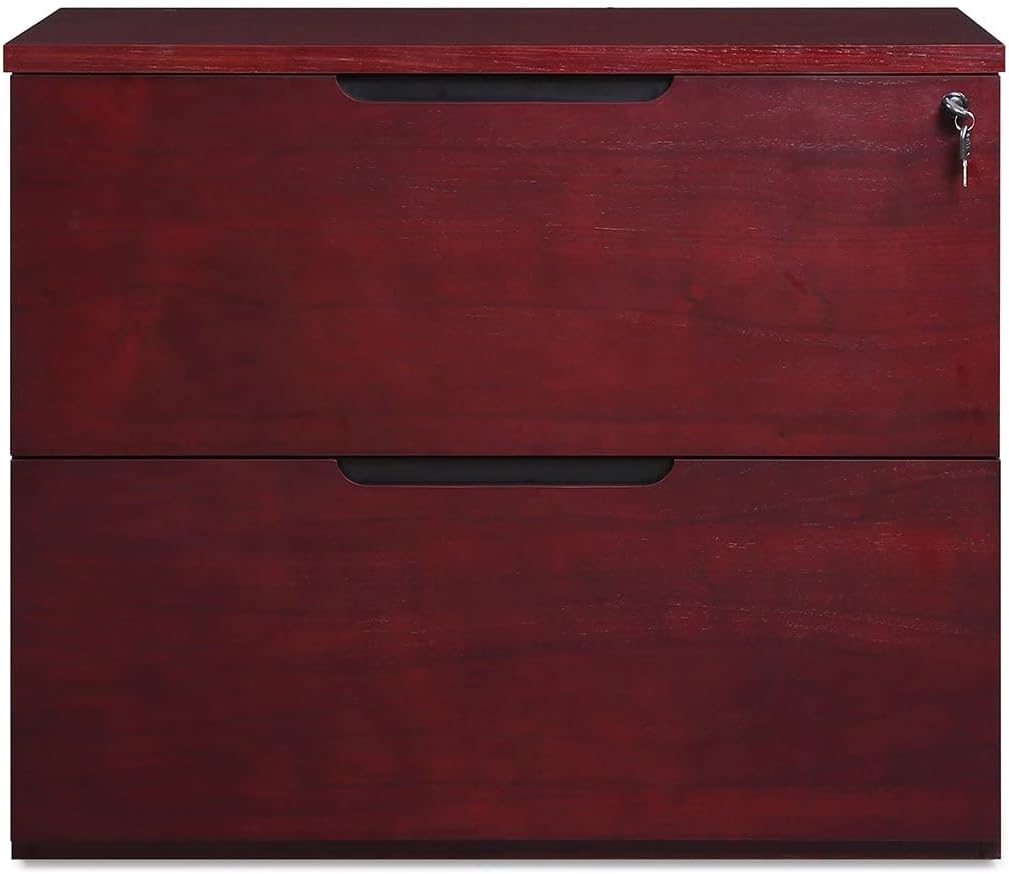 Mahogany 2 Drawer Lateral Filing Cabinet Z668