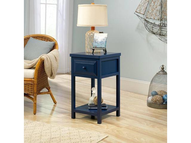 Indigo Blue Finish Side Table W541976