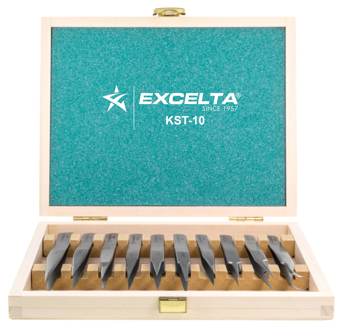 Tweezer Kit with Wooden Case K82723